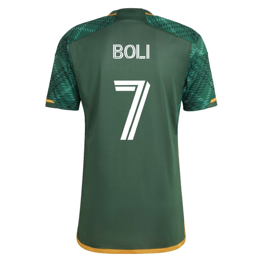 メンズフットボールフランク・ボリ#7緑ホームシャツ2023/24ジャージーユニフォーム
