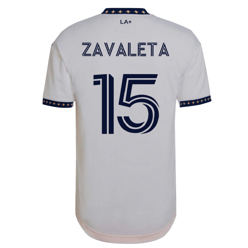 メンズフットボールエリック・サバレタ#15白ホームシャツ2023/24ジャージーユニフォーム