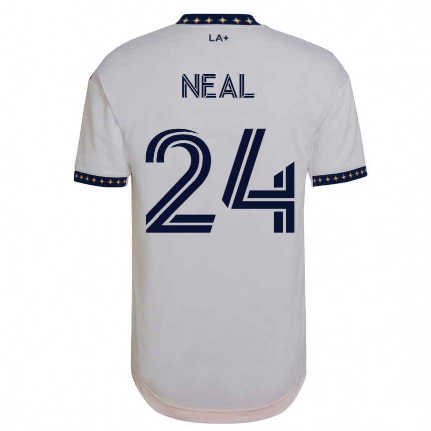 メンズフットボールジェイレン・ニール#24白ホームシャツ2023/24ジャージーユニフォーム