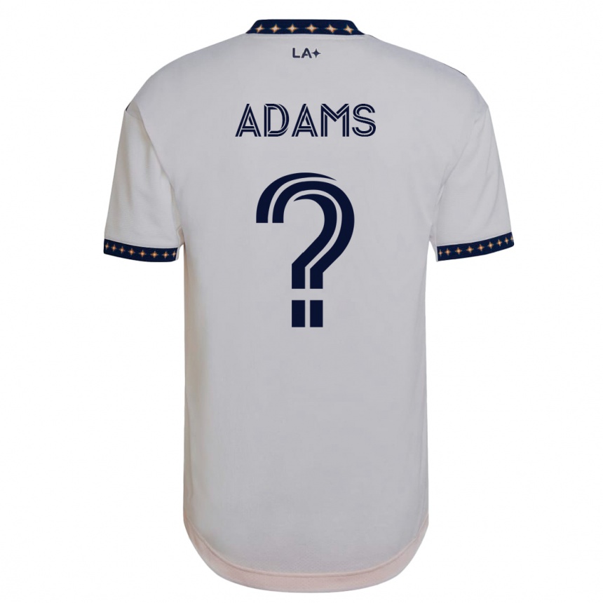 メンズフットボールルッカ・アダムズ#0白ホームシャツ2023/24ジャージーユニフォーム