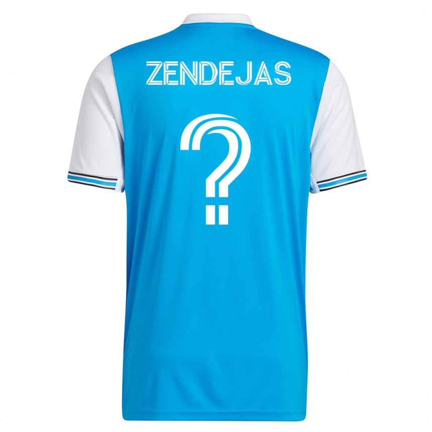 メンズフットボールエイドリアン・ゼンデハス#0青ホームシャツ2023/24ジャージーユニフォーム
