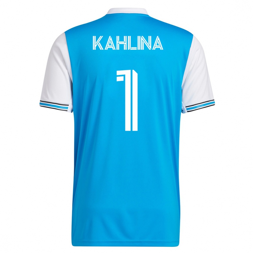 メンズフットボールクリスティアン・カフリナ#1青ホームシャツ2023/24ジャージーユニフォーム