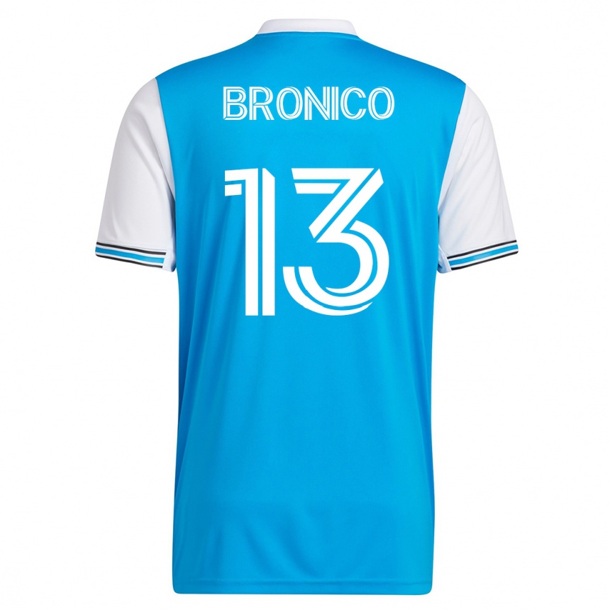 メンズフットボールブラント・ブロニコ#13青ホームシャツ2023/24ジャージーユニフォーム