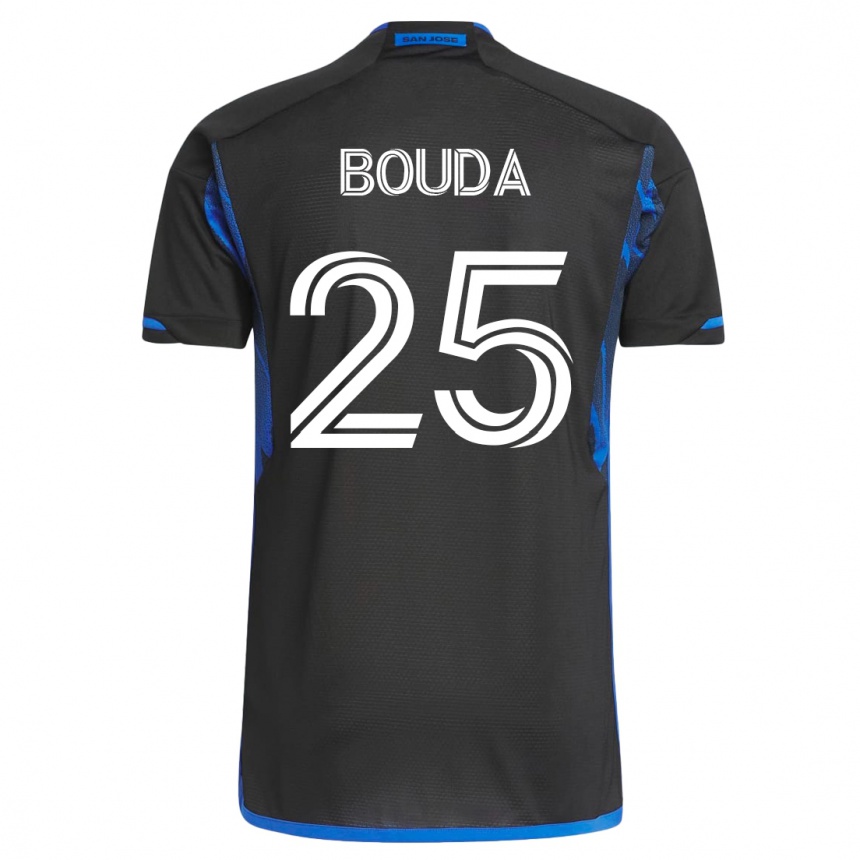 メンズフットボールウセニ・ブダ#25青黒ホームシャツ2023/24ジャージーユニフォーム
