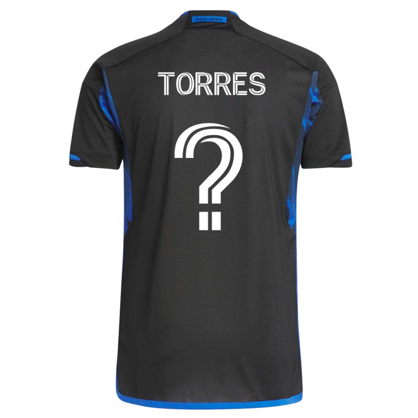 メンズフットボールホルヘ・トーレス#0青黒ホームシャツ2023/24ジャージーユニフォーム