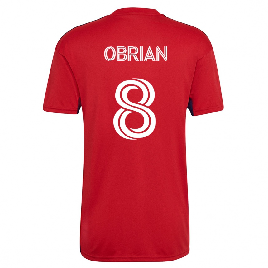 メンズフットボールハデル・オブリアン#8赤ホームシャツ2023/24ジャージーユニフォーム