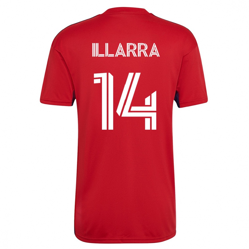 メンズフットボールアシエル・イジャラメンディ#14赤ホームシャツ2023/24ジャージーユニフォーム