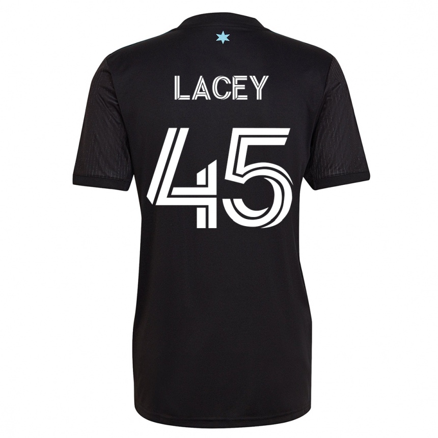メンズフットボールキャメロン・レイシー#45黒ホームシャツ2023/24ジャージーユニフォーム