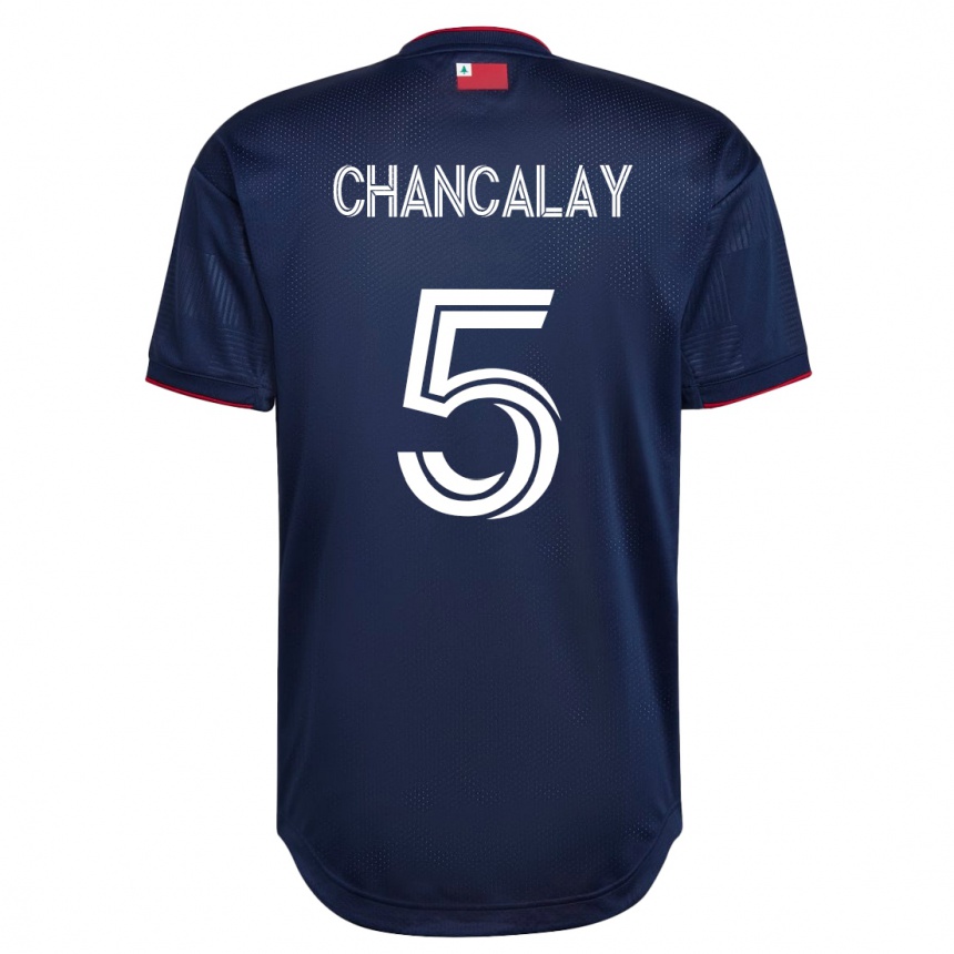 メンズフットボールトーマス・チャンカレー#5ネイビーホームシャツ2023/24ジャージーユニフォーム