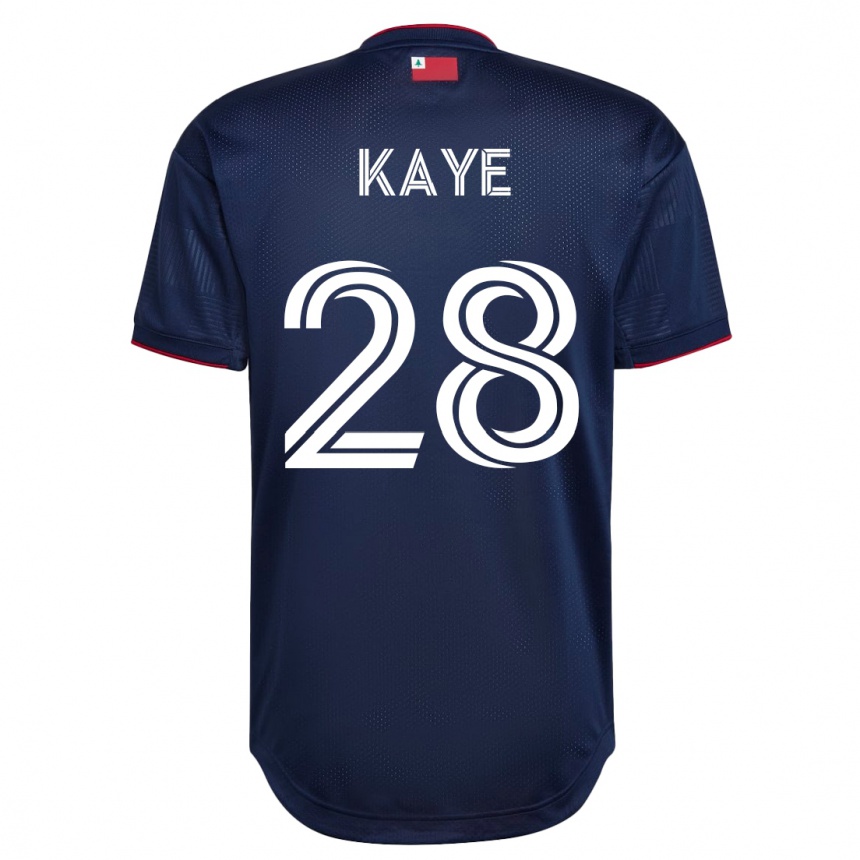メンズフットボールマーク・アンソニー・ケイ#28ネイビーホームシャツ2023/24ジャージーユニフォーム