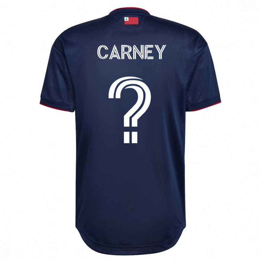 メンズフットボールライアン・カーニー#0ネイビーホームシャツ2023/24ジャージーユニフォーム