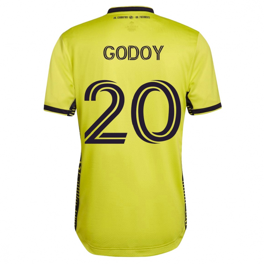メンズフットボールアニバル・ゴドイ#20イエローホームシャツ2023/24ジャージーユニフォーム