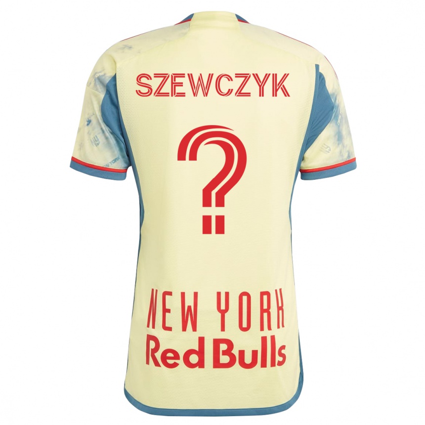 メンズフットボールトビアス・シェブチック#0イエローホームシャツ2023/24ジャージーユニフォーム