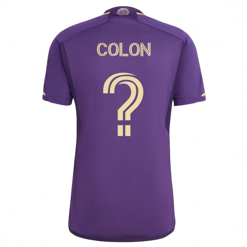 メンズフットボールザビエル・コロン#0バイオレットホームシャツ2023/24ジャージーユニフォーム
