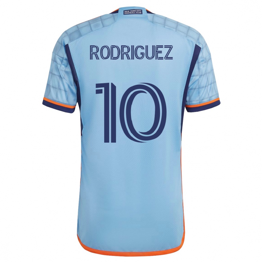 メンズフットボールサンティアゴ・ロドリゲス#10青ホームシャツ2023/24ジャージーユニフォーム