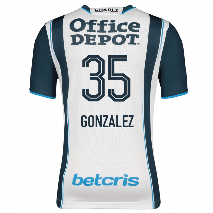 メンズフットボールブライアン・ゴンサレス#35ネイビーホームシャツ2023/24ジャージーユニフォーム