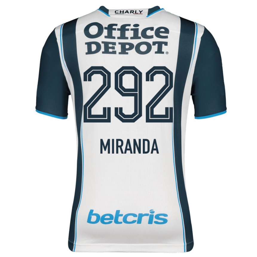 メンズフットボールハービー・ミランダ#292ネイビーホームシャツ2023/24ジャージーユニフォーム