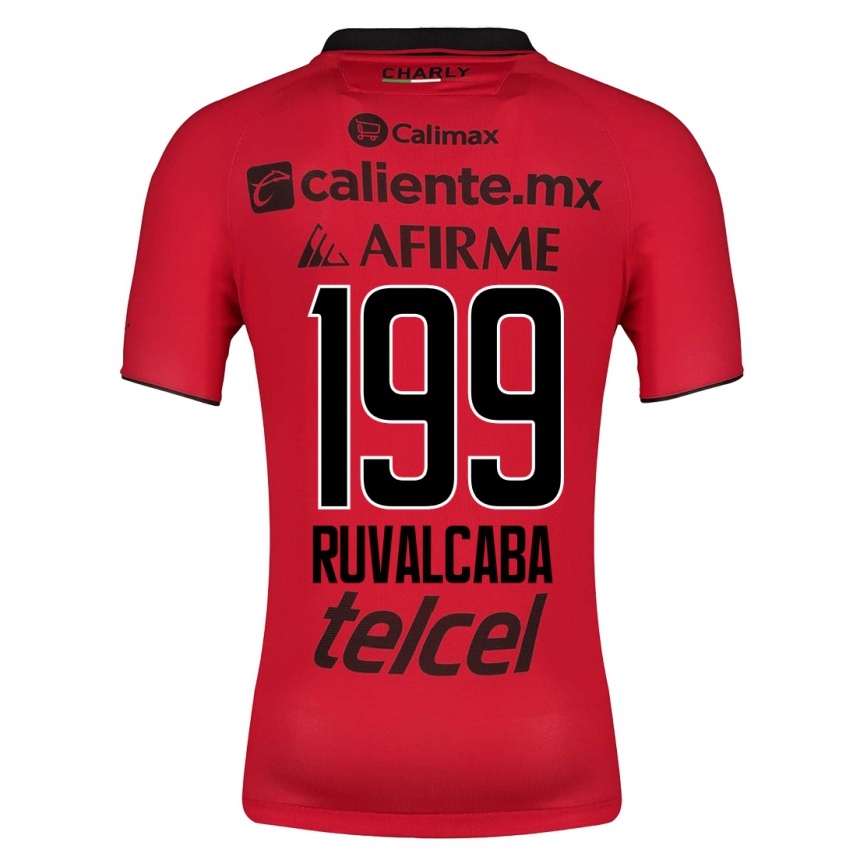 メンズフットボールイグナシオ・ルヴァルカバ#199赤ホームシャツ2023/24ジャージーユニフォーム