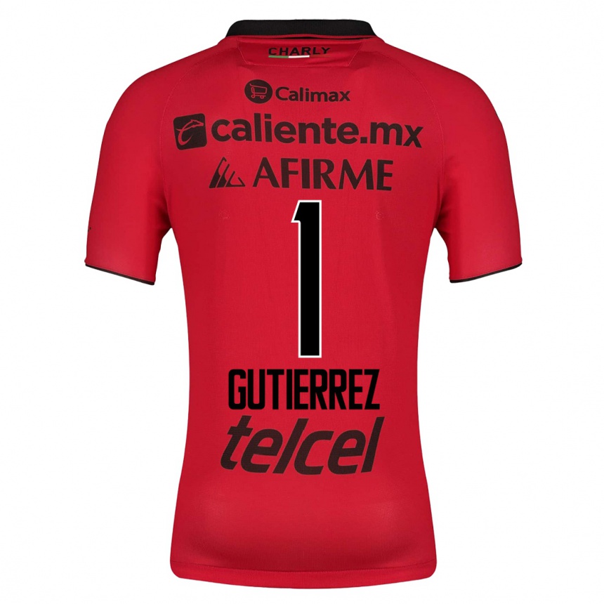 メンズフットボールアレハンドラ・グティエレス#1赤ホームシャツ2023/24ジャージーユニフォーム
