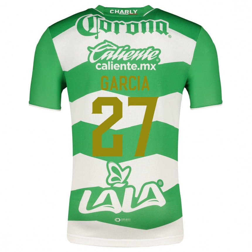 メンズフットボールジョエル・ガルシア#27緑ホームシャツ2023/24ジャージーユニフォーム