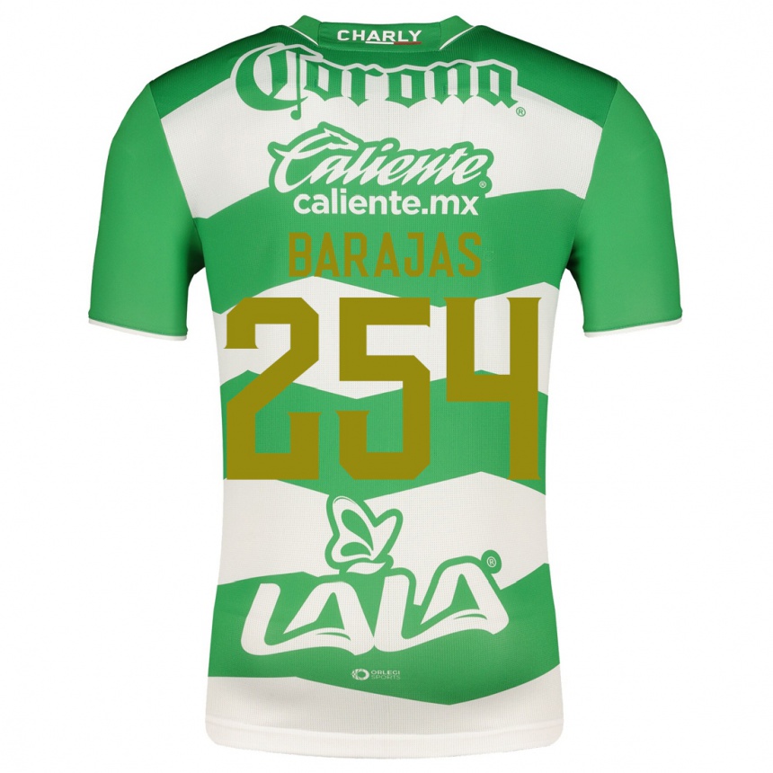 メンズフットボールセルヒオ・バラハス#254緑ホームシャツ2023/24ジャージーユニフォーム