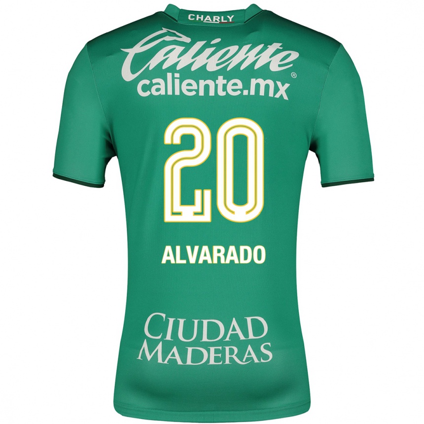 メンズフットボールアルフォンソ・アルバラード#20緑ホームシャツ2023/24ジャージーユニフォーム