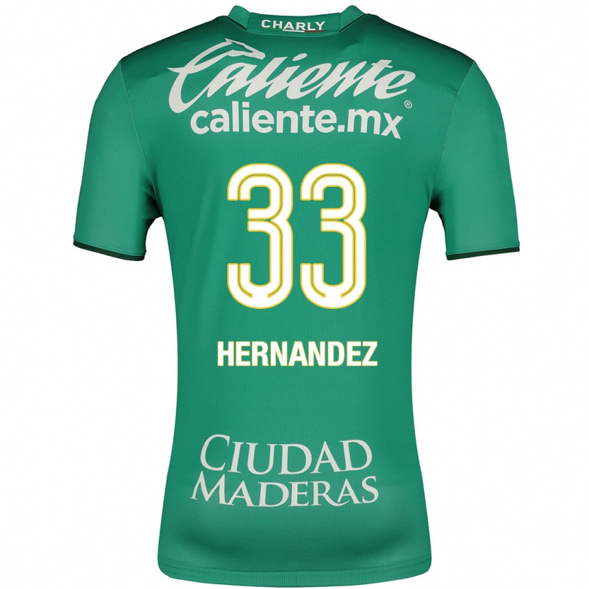 メンズフットボールペドロ・ヘルナンデス#33緑ホームシャツ2023/24ジャージーユニフォーム