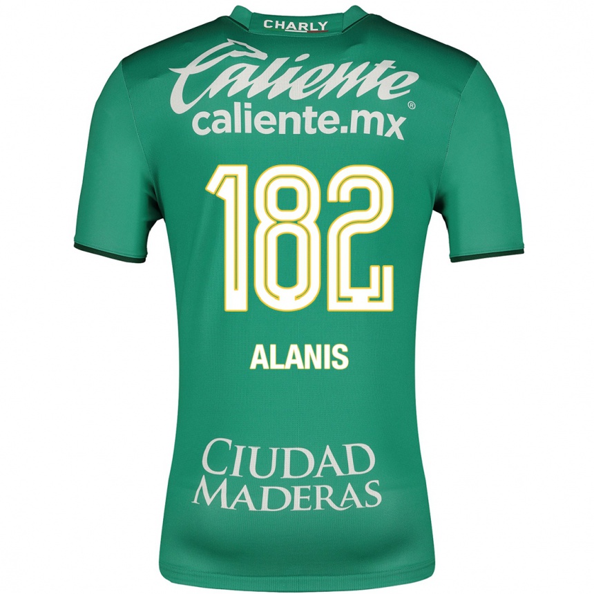 メンズフットボールアレハンドロ・アラニス#182緑ホームシャツ2023/24ジャージーユニフォーム