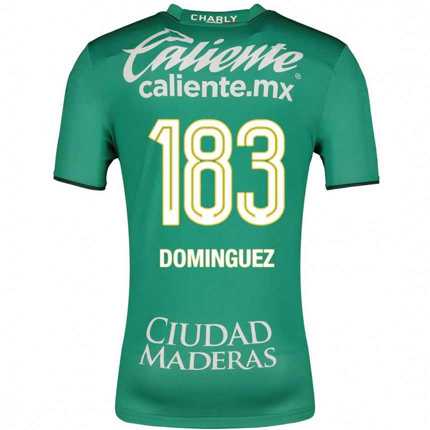 メンズフットボールヘスス・ドミンゲス#183緑ホームシャツ2023/24ジャージーユニフォーム
