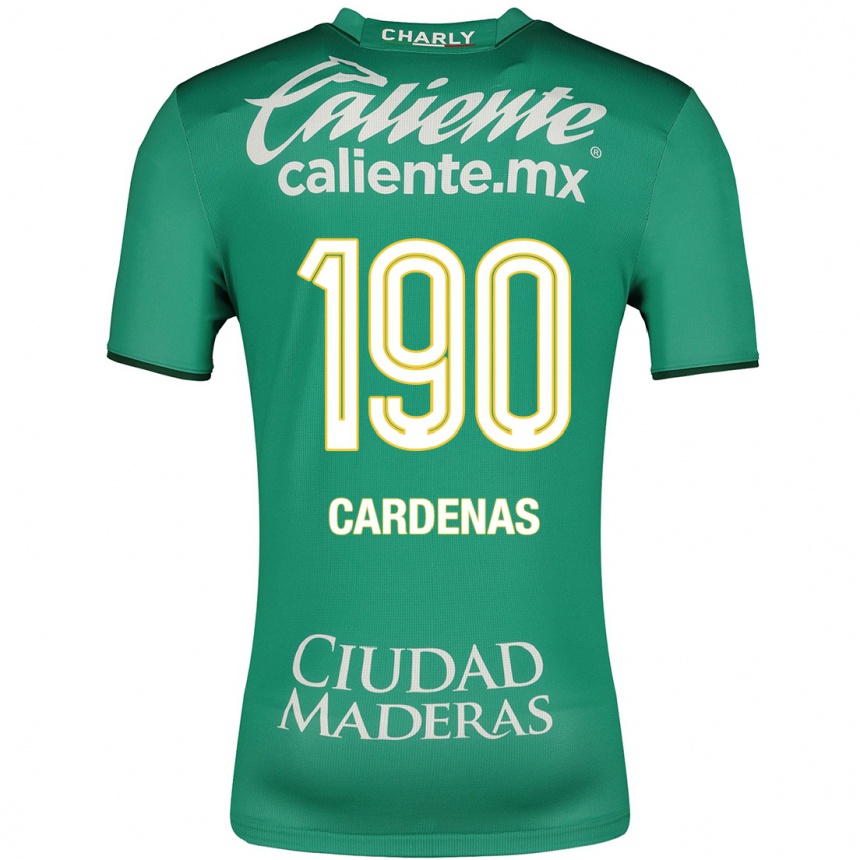 メンズフットボールエミリオ・カルデナス#190緑ホームシャツ2023/24ジャージーユニフォーム