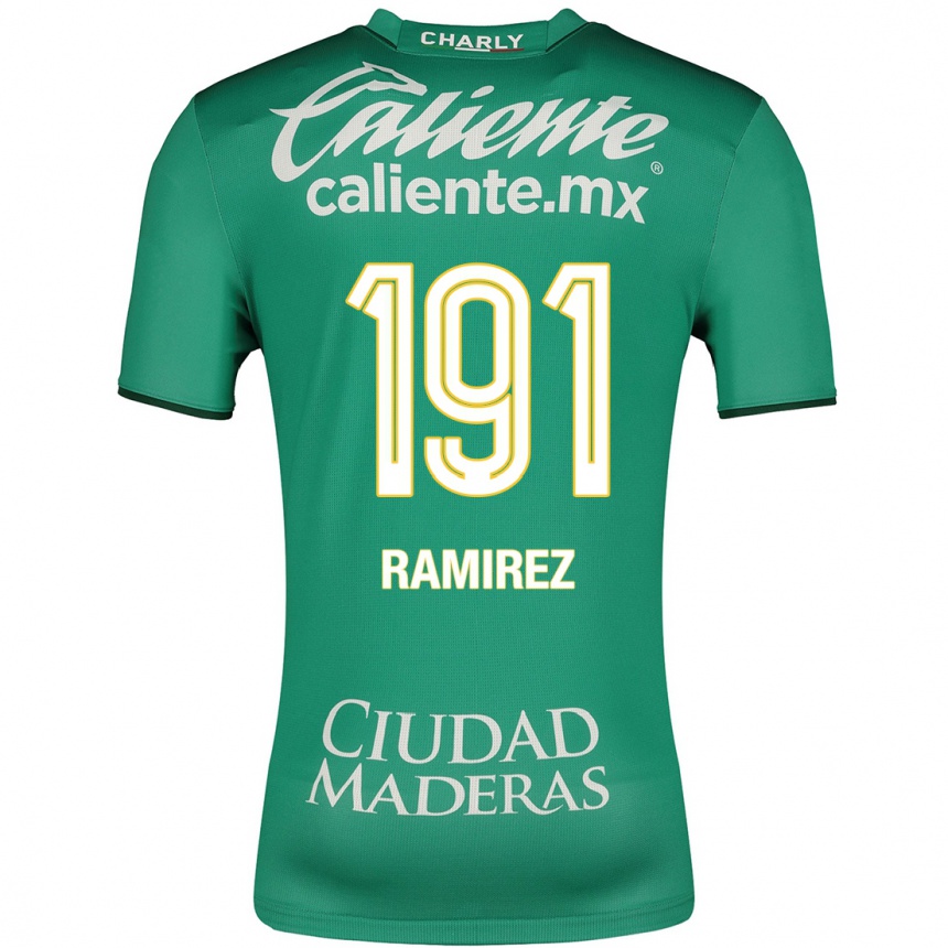 メンズフットボールイアン・ラミレス#191緑ホームシャツ2023/24ジャージーユニフォーム