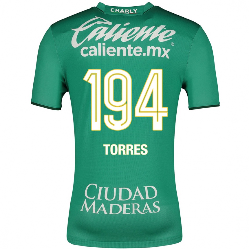 メンズフットボールエリック・トーレス#194緑ホームシャツ2023/24ジャージーユニフォーム