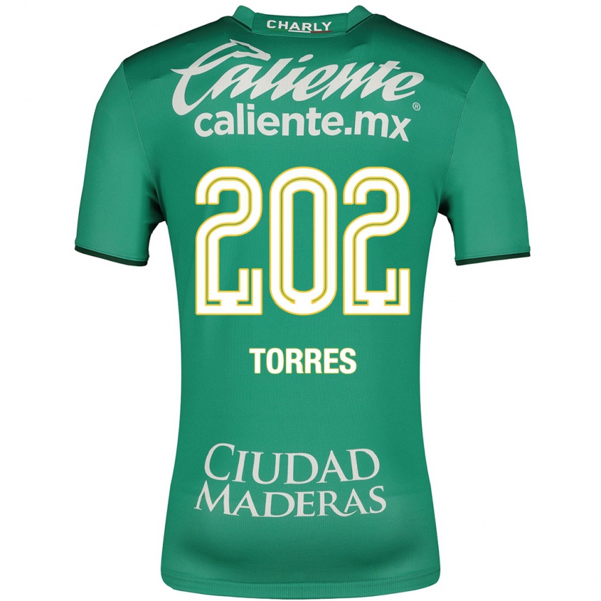 メンズフットボールエリック・トーレス#202緑ホームシャツ2023/24ジャージーユニフォーム