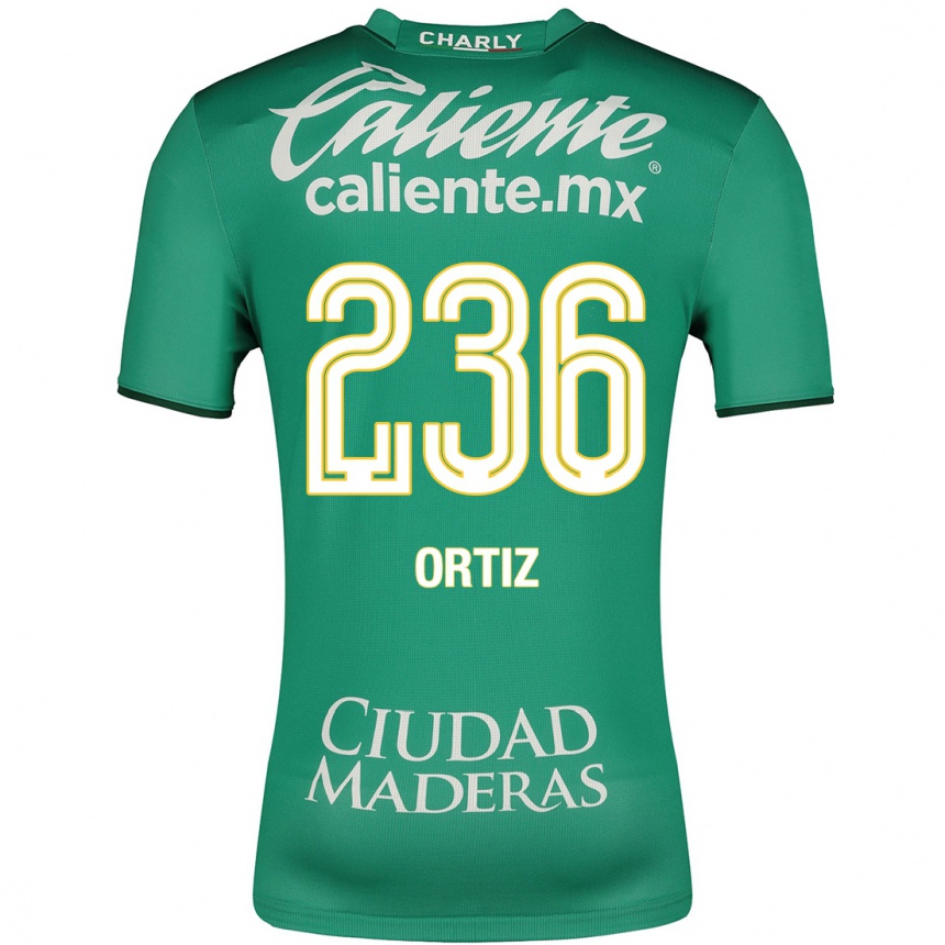 メンズフットボールユセフ・オルティス#236緑ホームシャツ2023/24ジャージーユニフォーム