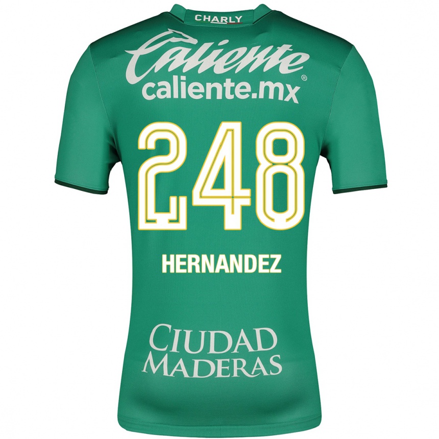 メンズフットボールフェルナンド・ヘルナンデス#248緑ホームシャツ2023/24ジャージーユニフォーム