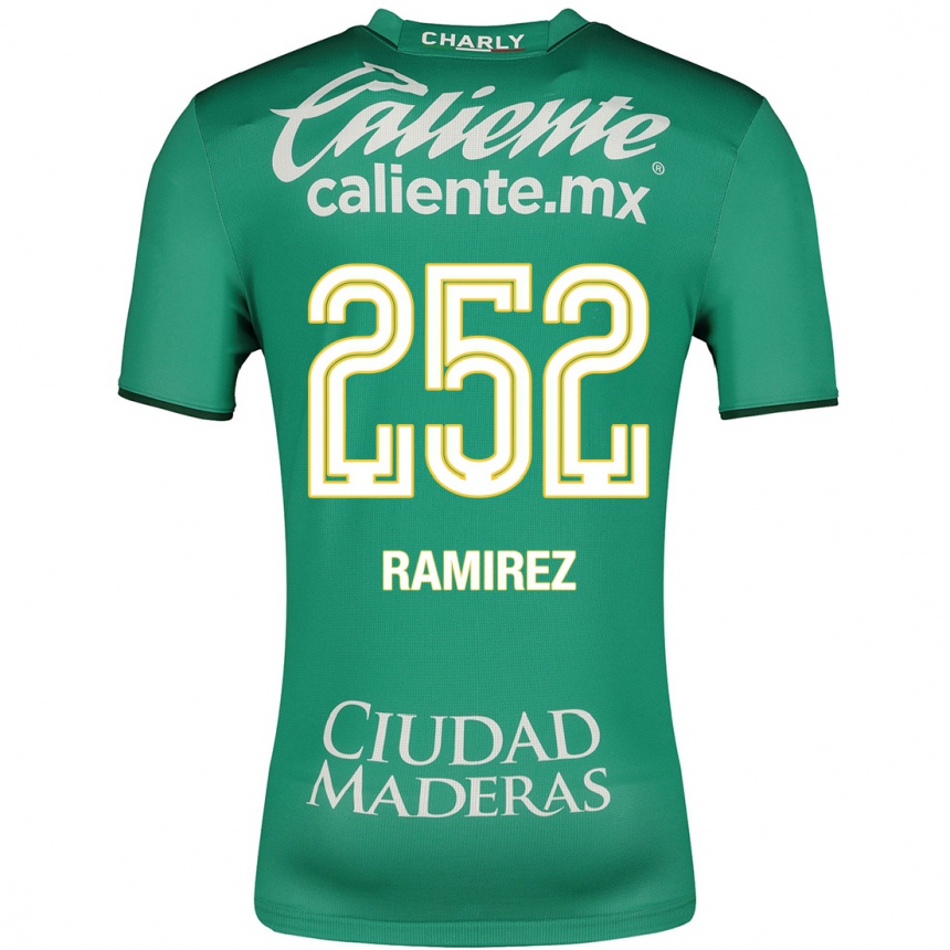 メンズフットボールルイス・ラミレス#252緑ホームシャツ2023/24ジャージーユニフォーム