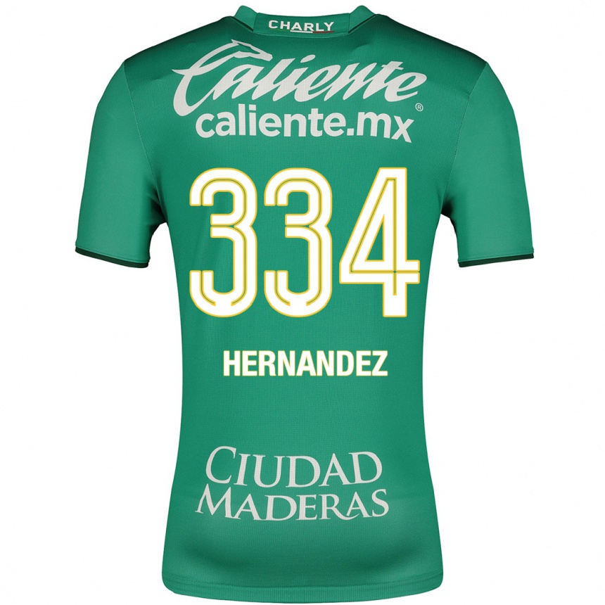 メンズフットボールアラン・ヘルナンデス#334緑ホームシャツ2023/24ジャージーユニフォーム