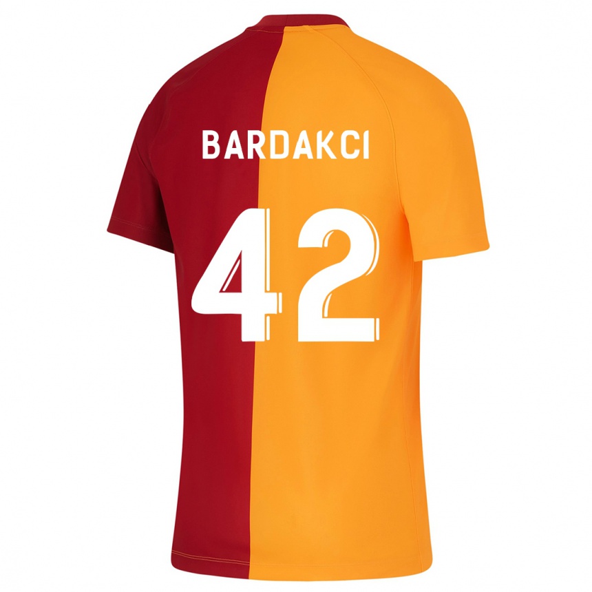 メンズフットボールアブドゥルケリム・バルダクチ#42オレンジホームシャツ2023/24ジャージーユニフォーム