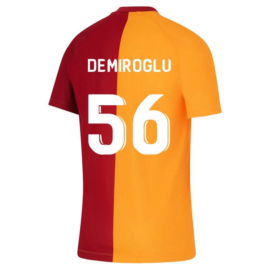 メンズフットボールバラン・デミロル#56オレンジホームシャツ2023/24ジャージーユニフォーム