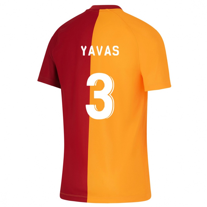 メンズフットボールアルダ・デニス・ヤバシュ#3オレンジホームシャツ2023/24ジャージーユニフォーム