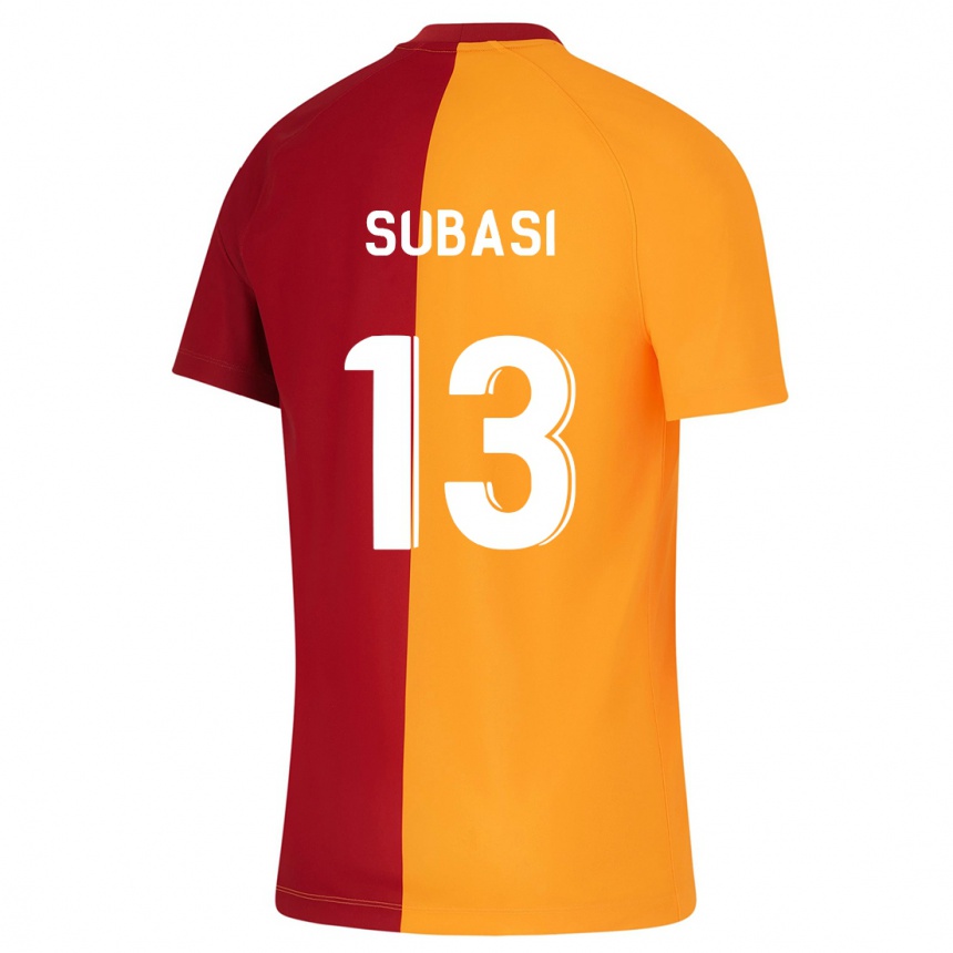 メンズフットボールカディル・スバシ#13オレンジホームシャツ2023/24ジャージーユニフォーム