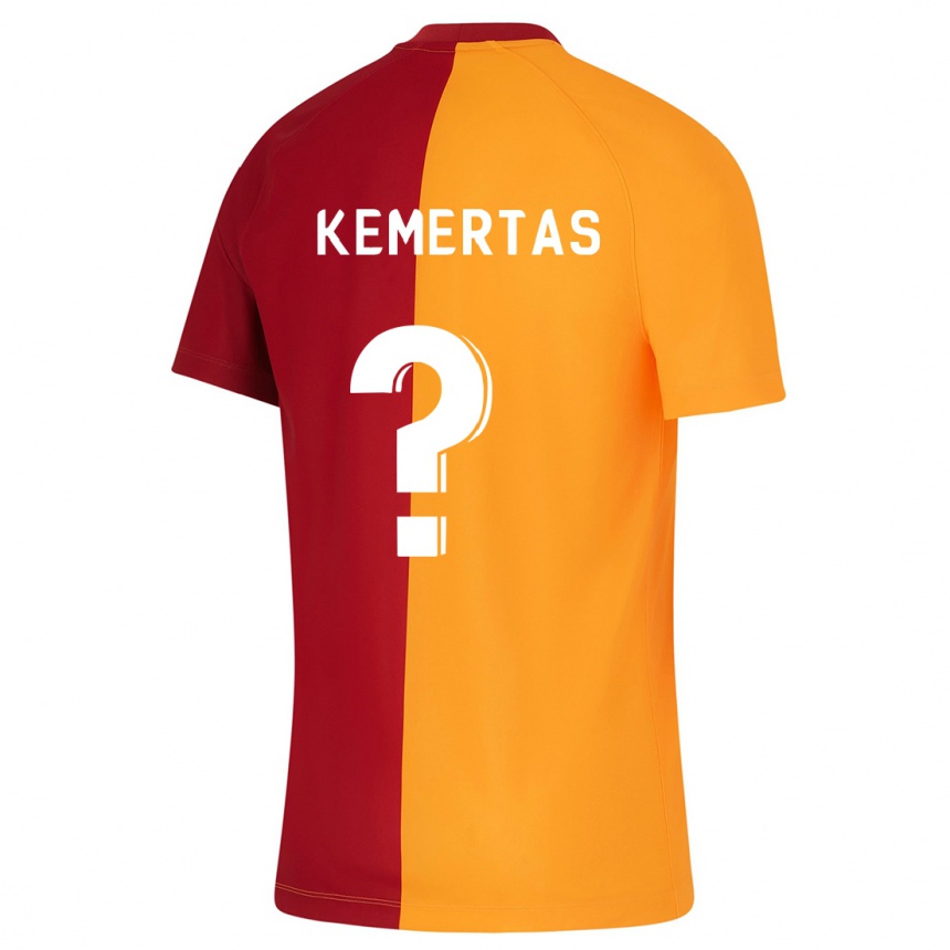 メンズフットボールバティン・オズデン・ケメルタス#0オレンジホームシャツ2023/24ジャージーユニフォーム