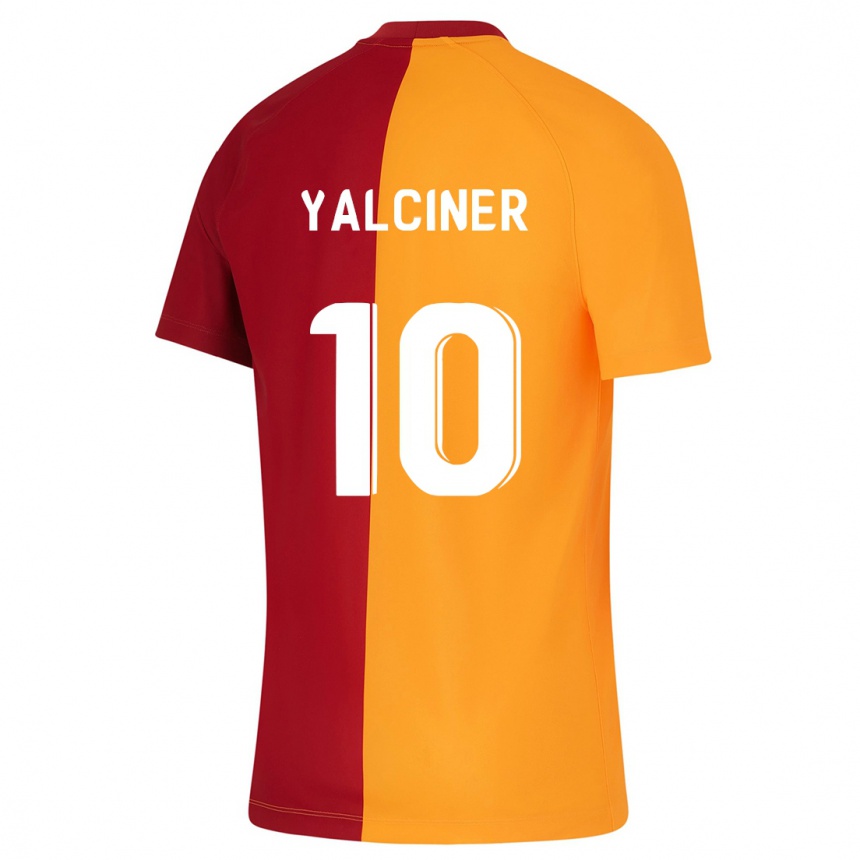 メンズフットボールイスミギュル・ヤルチュネル#10オレンジホームシャツ2023/24ジャージーユニフォーム