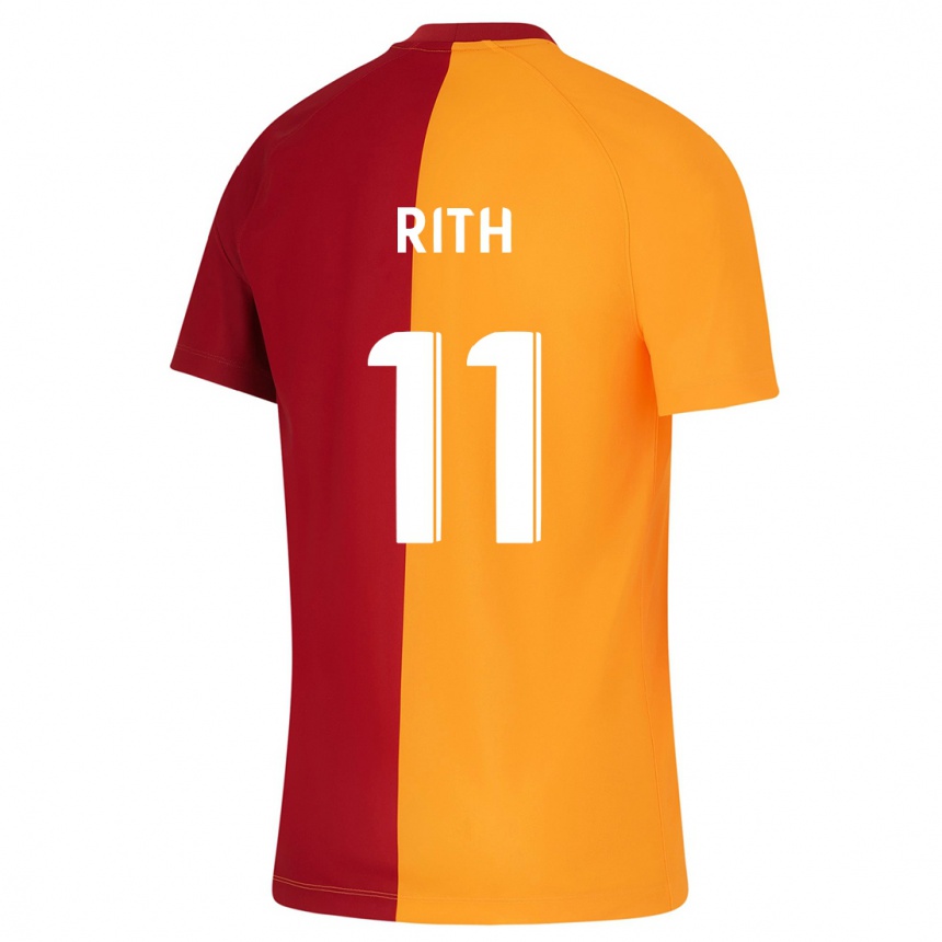 メンズフットボールモニーク・リス #11オレンジホームシャツ2023/24ジャージーユニフォーム