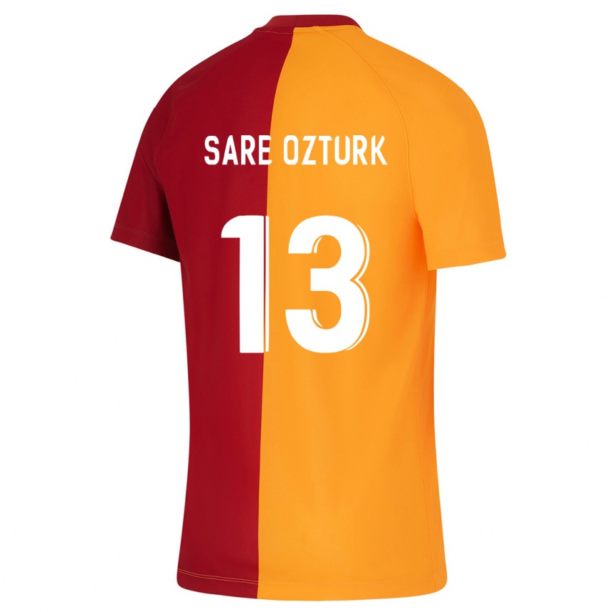 メンズフットボールファトマ サレ オズテュルク#13オレンジホームシャツ2023/24ジャージーユニフォーム