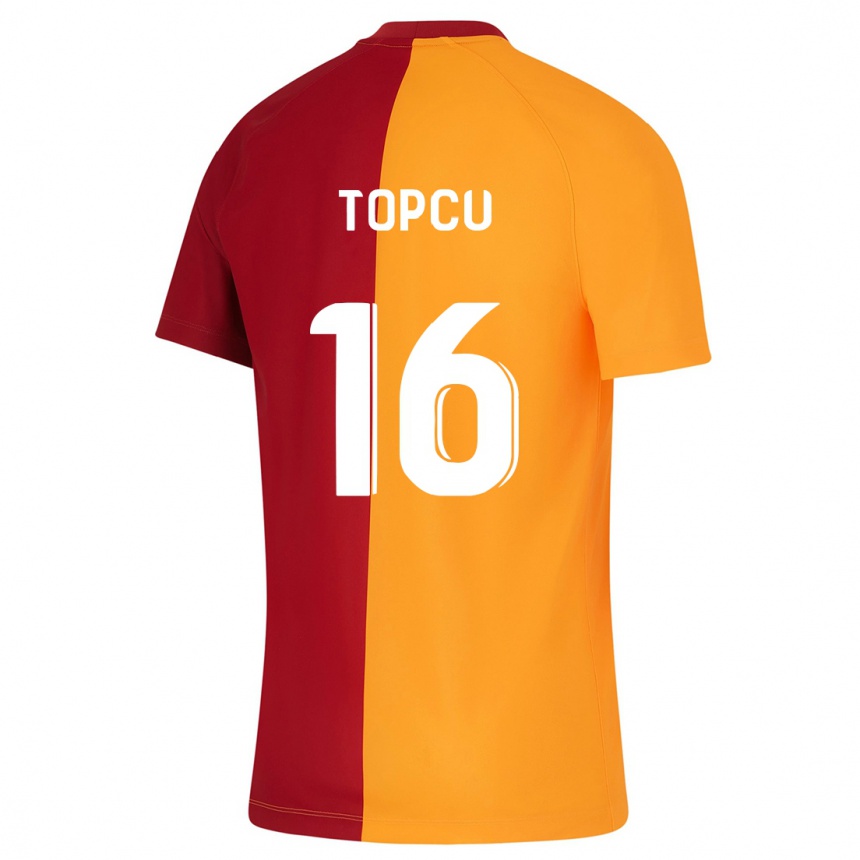 メンズフットボールエブル・トプク#16オレンジホームシャツ2023/24ジャージーユニフォーム