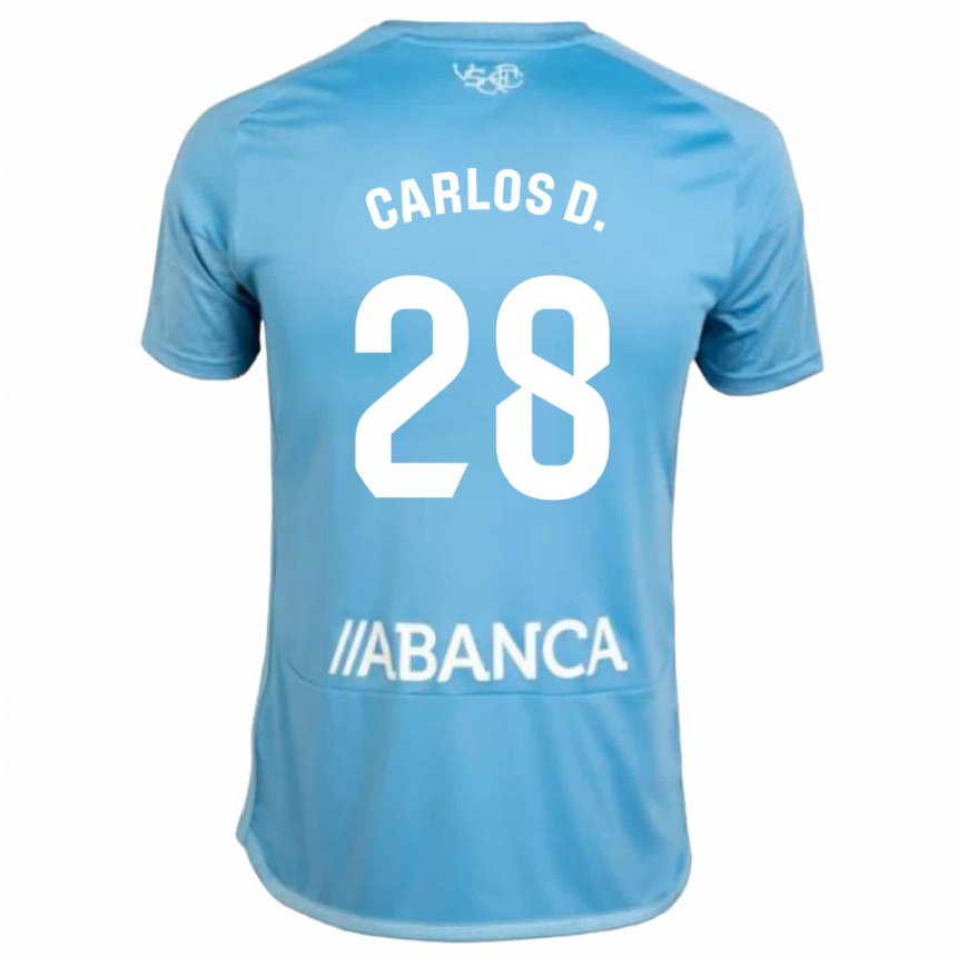 メンズフットボールカルロス・ドミンゲス・カセレス#28青ホームシャツ2023/24ジャージーユニフォーム
