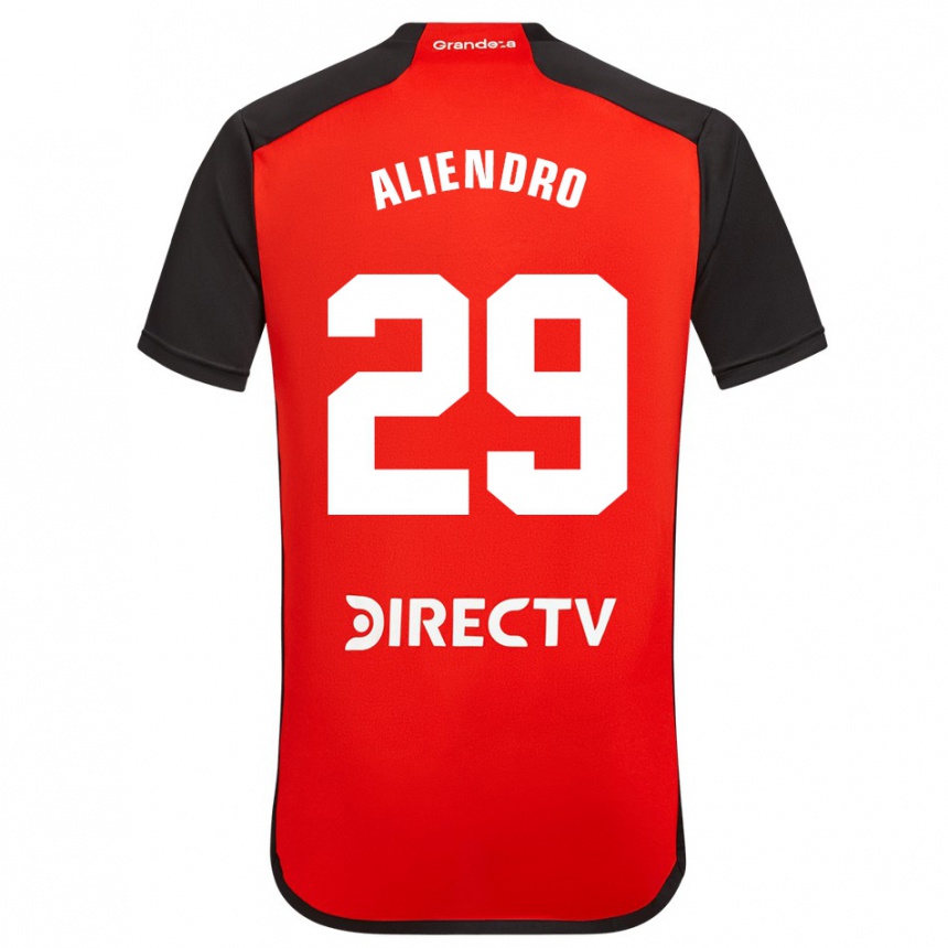 メンズフットボールロドリゴ・アリエンドロ#29赤アウェイシャツ2023/24ジャージーユニフォーム