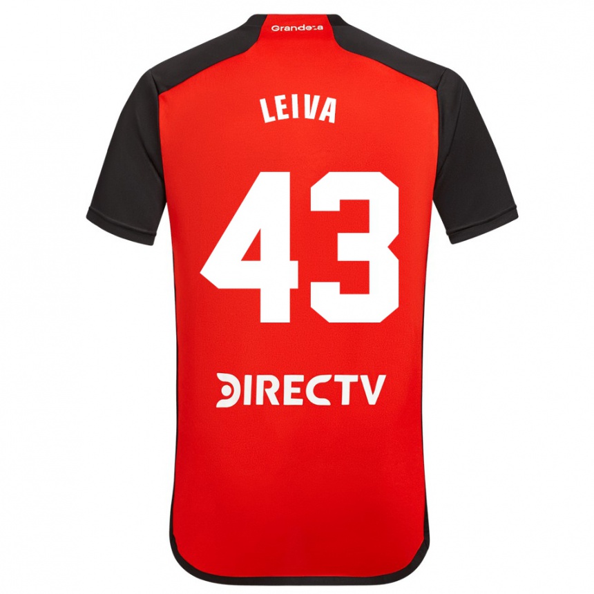 メンズフットボールトビアス・マヌエル・レイバ#43赤アウェイシャツ2023/24ジャージーユニフォーム