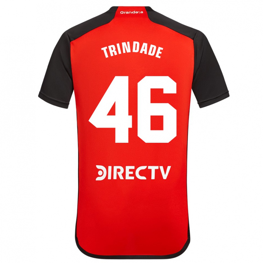 メンズフットボールゴンサロ・アグスティン・トリンダーデ#46赤アウェイシャツ2023/24ジャージーユニフォーム